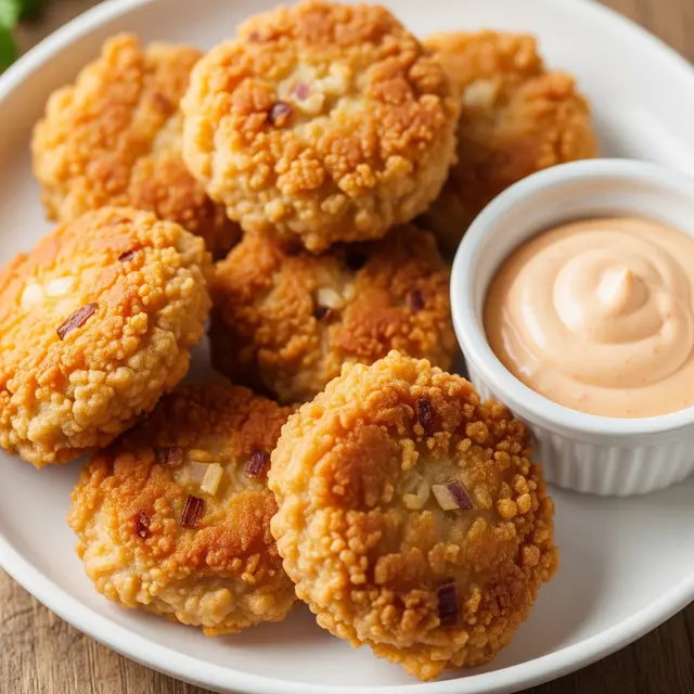 Nugget Rumahan Renyah Tanpa Tepung Roti (Image by Gemini AI)