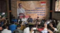 Bakal calon presiden (Bacapres) Anies Baswedan bersilaturahmi dengan perwakilan serikat buruh se-Kabupaten Bogor, Jawa Barat (Istimewa)