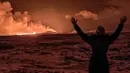 Khawatir akan terjadinya letusan signifikan di Semenanjung Reykjanes, pihak berwenang telah mengevakuasi hampir 4.000 penduduk Kota Grindavik pada November setelah daerah tersebut dilanda lebih dari 1.000 gempa dalam 24 jam. (Kristin Elisabet Gunnarsdottir / AFP)