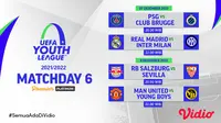 Jadwal dan Link Streaming UEFA Youth League 2021/2022 Matchday 6 di Vidio. (Sumber : dok. vidio.com)