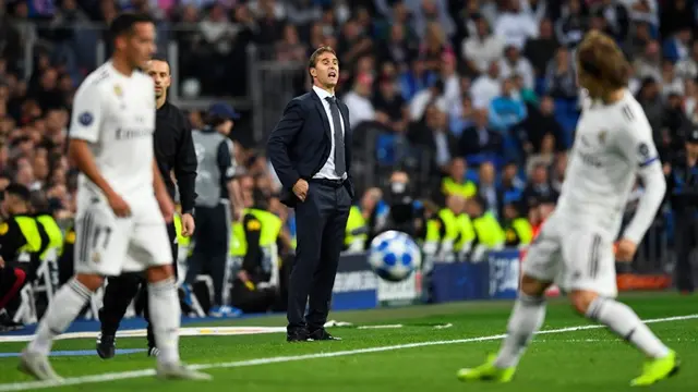 Pelatih Real Madrid, Julen Lopetegui.