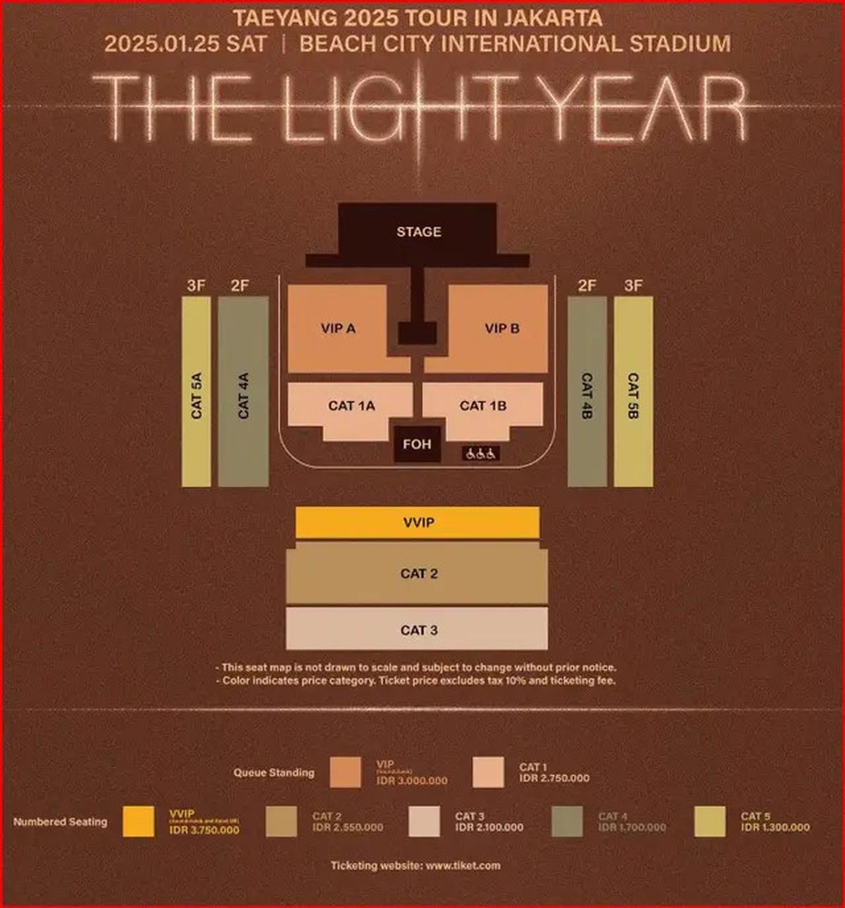 Taeyang BIGBANG Siap Gelar Konser di Jakarta pada Januari 2025, Cek Harga Tiketnya