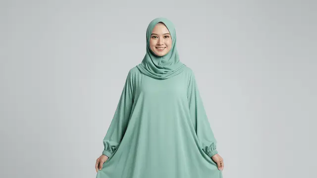 Model Gamis Simpel untuk Pinggul Besar yang Elegan by Gemini