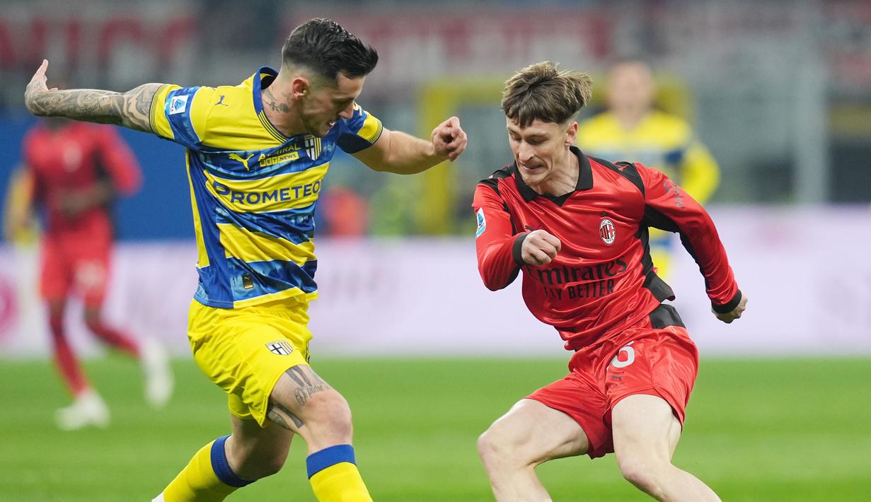 Hasil ini membuat AC Milan semakin terpaut jauh dari pimpinan klasemen yang juga rival sekota mereka, Inter Milan. Kini keduanya berjarak 10 poin. (AP Photo/LaPresse/Spada)