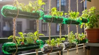 12 Desain Kebun Sayur Pocket Garden dari Botol Plastik Bekas, Sentuhan Kreativitas Berkelas