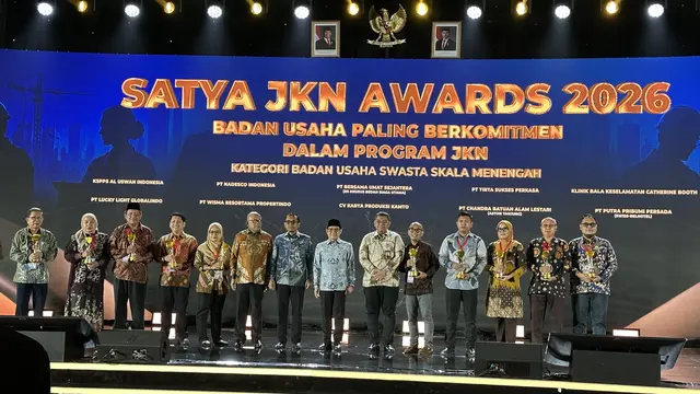 Kesehatan Pekerja Jadi Perhatian, BPJS Kesehatan Apresiasi 80 Badan Usaha dan 8 Pemda dalam Satya JKN Awards 2026