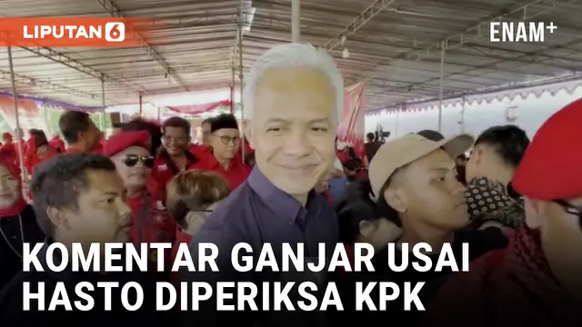 Ganjar Pranowo Minta Kasus Hasto Kristiyanto Berjalan Adil