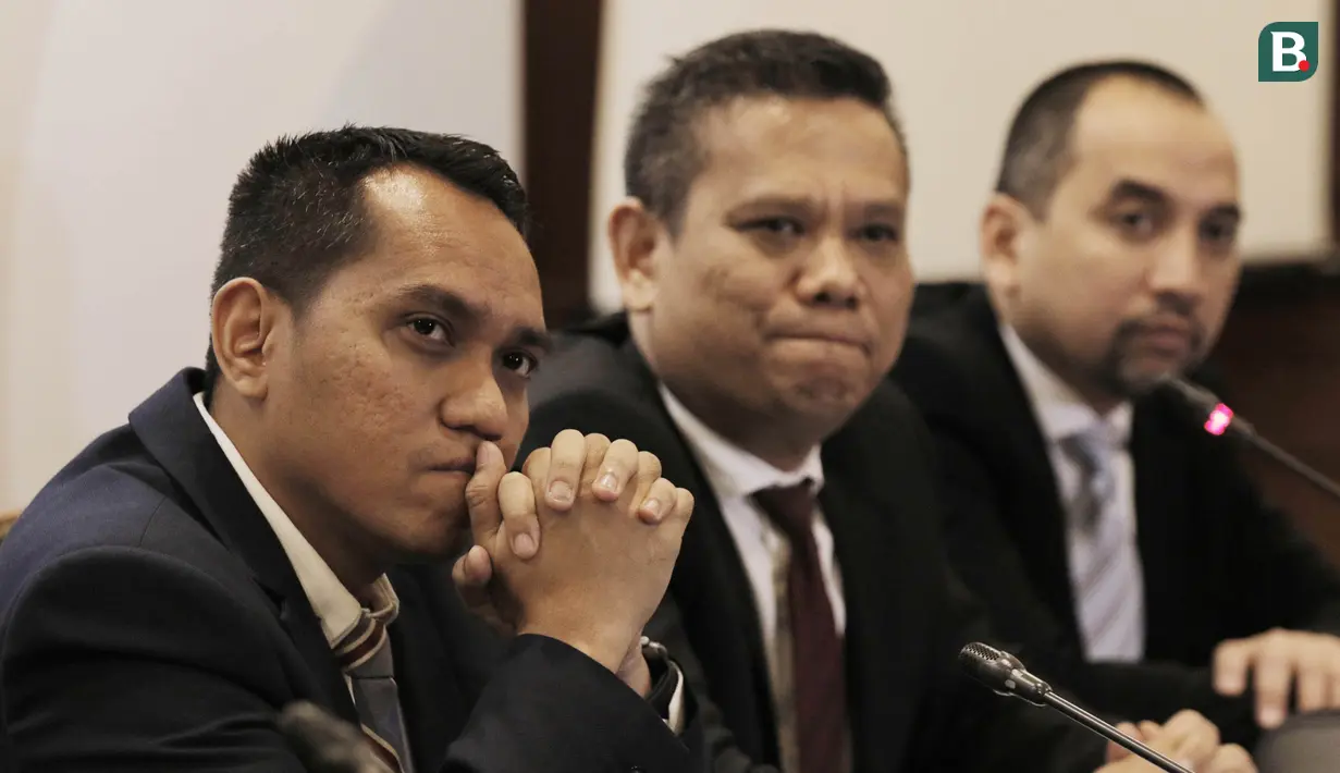 COO PT LIB, Tigor Shalomboboy, saat jumpa pers di Hotel Sultan, Jakarta, Kamis (8/3/2018). Emtek resmi memegang hak siar Liga 1 Indonesia 2018. (Bola.com/M Iqbal Ichsan)