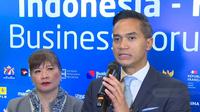 Ketua Umum Kadin Indonesia, Anindya Bakrie menyatakan kolaborasi dengan Prancis yang akan mendukung program Makan Bergizi Gratis (MBG). (dok: Tira)