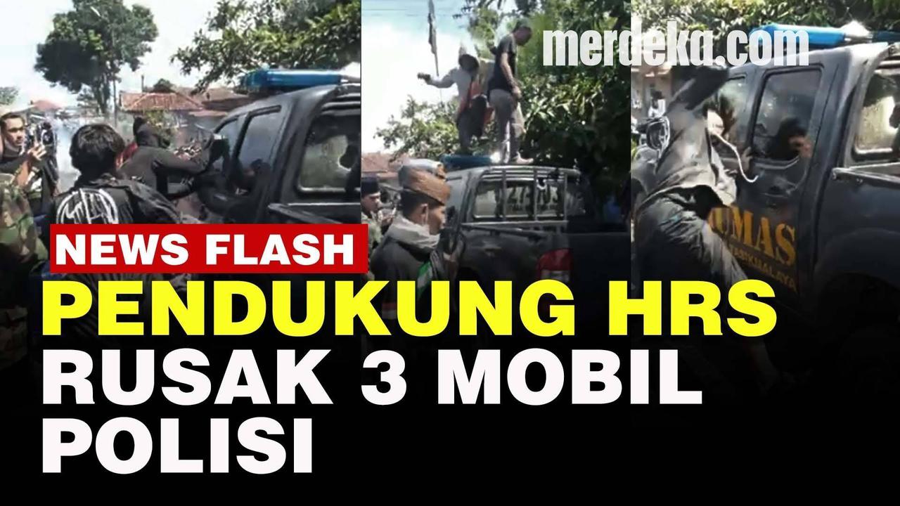 VIDEO: Ricuh Massa Pendukung Habib Rizieq saat Demo di Tasikmalaya