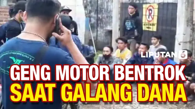 VIDEO: Heboh, Bentrok Dua Kelompok Pemuda Saat Galang Dana Korban Bencana
