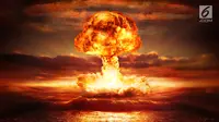 Bom Nuklir yang diledakkan pada zaman dahulu. (Keystone/Getty Images/Mentalfloss)