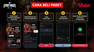 Hanya Rp29 Ribu! Nonton Live HW Sport Night Vol 10 di Vidio Akhir Pekan Ini