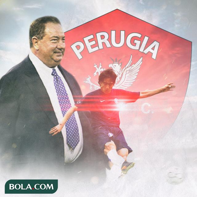 Perugia - Ahn Jung-hwan dan Luciano Gaucci