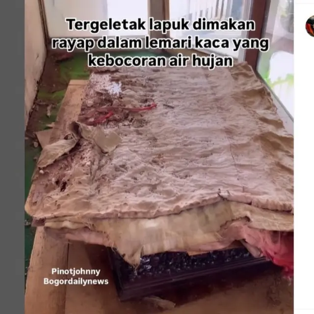 Kondisi Mengenaskan Bendera Merah Putih Pertama di Bogor, Dibiarkan Lapuk Tak Terurus..  foto: (dok.Instagram @pinotjohnny/https://www.instagram.com/p/C8In8-yS-Tt/Henry)