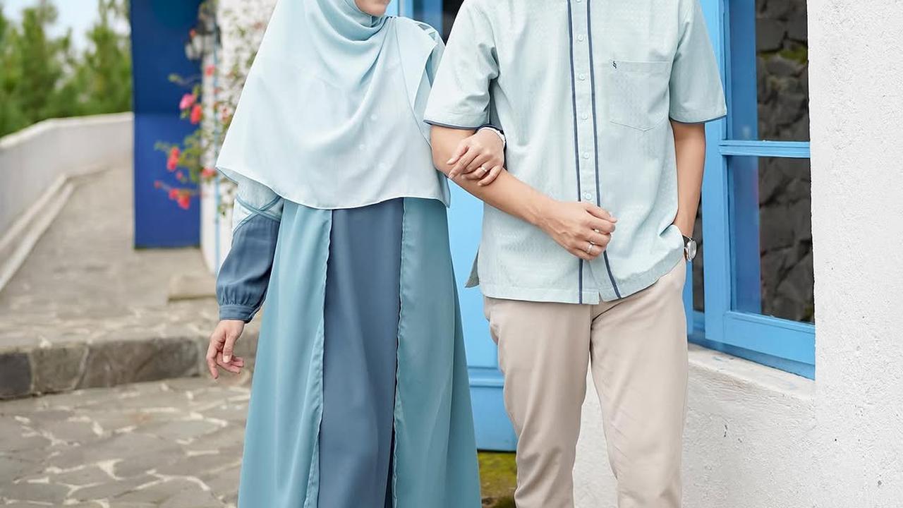Model Baju Couple Keluarga dengan Hijab ala Anisa Rahma, Tone Warna Serasi Bikin Harmonis