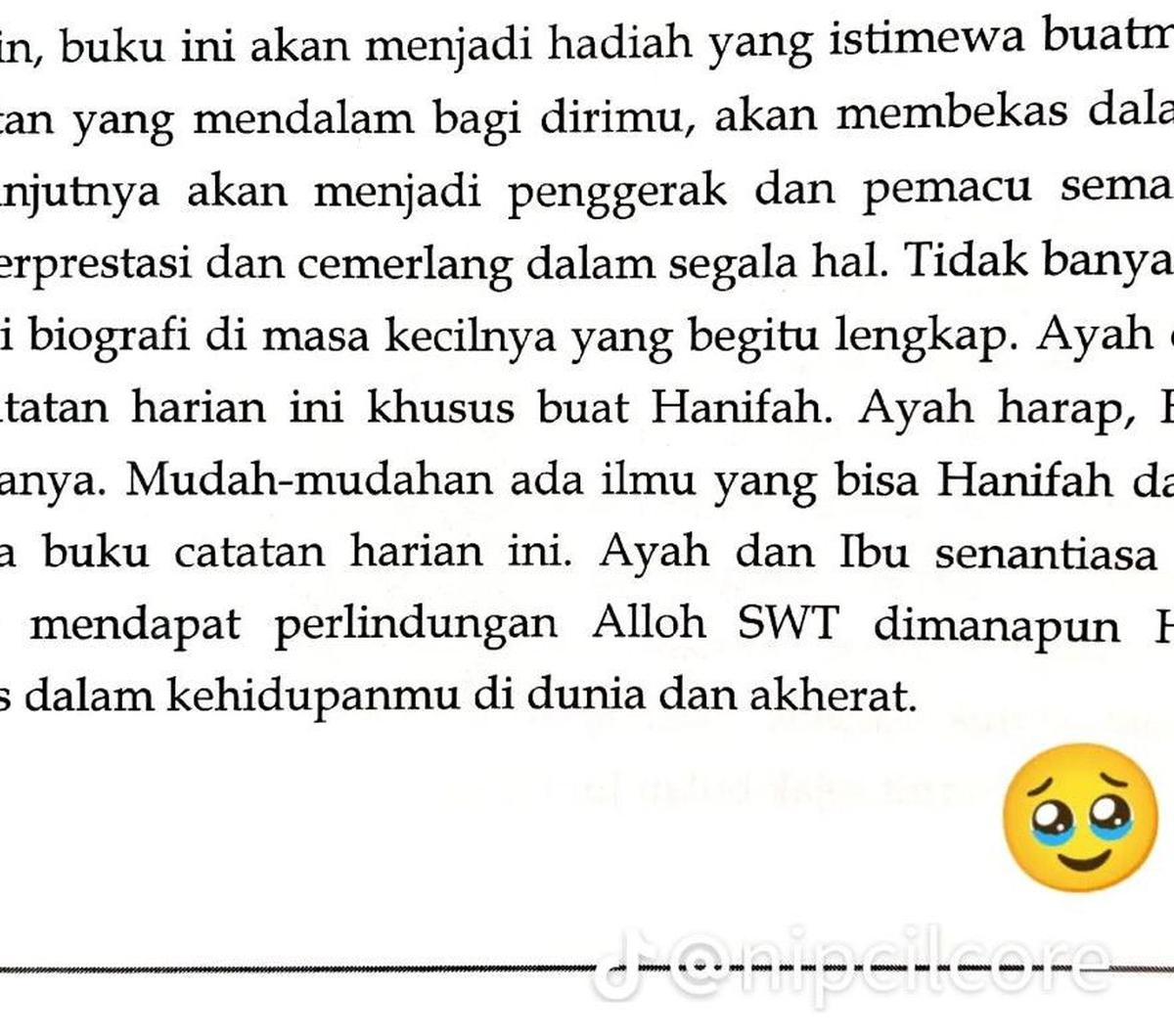 Dibuatkan Biografi oleh Ayah dan Ibunya