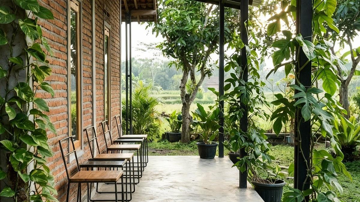 10 Inspirasi Teras Rumah Kampung yang Rapi dan Sejuk, Nyaman untuk Santai Pagi