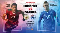 Infografis Indonesia vs Islandia