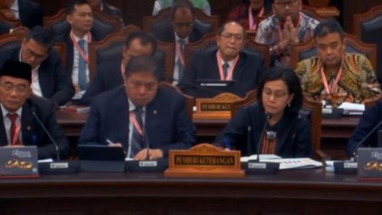 4 Menteri Jokowi saat Bersaksi di Sidang Sengketa Pilpres di Mahkamah Konstitusi (MK).