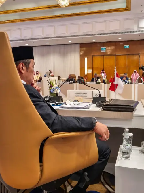Wakil Menteri Luar Negeri Anis Matta menghadiri persiapan KTT OKI di Arab Saudi, Minggu (10/11/2024). (Dok. Kemlu RI)
