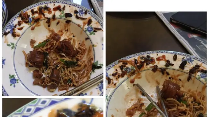 Heboh, Netizen Unggah Pengalamannya Makan Mie Campur 60 Kecoak