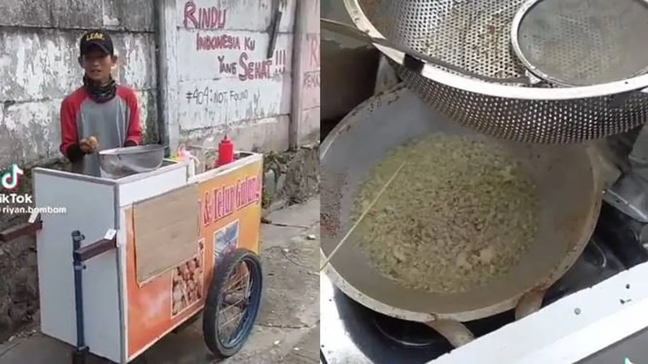 Aksi Penjual Telur Gulung Gagal saat Masak Ini Kocak, Netizen: Intel Nyamar