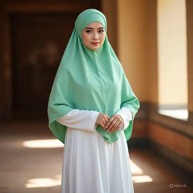 Warna Jilbab 2025 yang Cocok dengan Gamis Putih