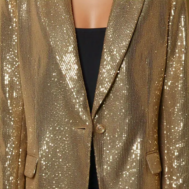 Inspirasi Blazer Warna Emas