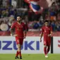 Gelandang Timnas Indonesia, Stefano Lilipaly, tampak kecewa usai dikalahkan Thailand pada laga Piala AFF 2018 di Stadion Rajamangala, Bangkok, Sabtu (17/11). Thailand menang 4-2 dari Indonesia. (Bola.com/M. Iqbal Ichsan)