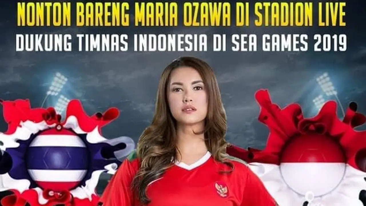 Timnas Indonesia U-22 Dapat Dukungan Langsung Maria Ozawa di SEA Games 2019