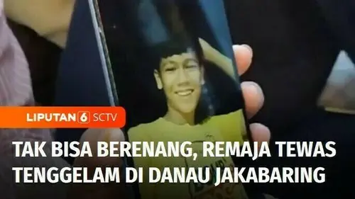 VIDEO: Diduga Tak Bisa Berenang, Remaja Tewas Tenggelam di Danau Jakabaring