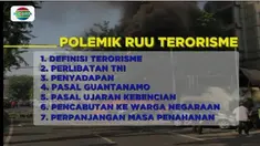 Rancangan Undang-Undang Terorisme yang dituding jadi biangkerok terorisme merajalela harus segera disahkan menjadi UU.