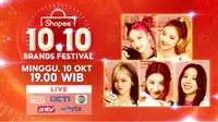 Shopee kembali menampilkan girl group kenamaan asal Korea Selatan, ITZY pada Shopee 10.10 Brands Festival TV Show.