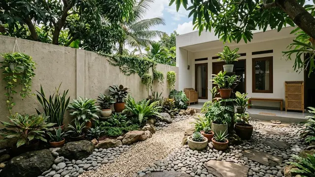 9 Inspirasi Kebun Mini di Balik Pagar yang Tidak Terlihat dari Jalan, Jadi Oase Tersembunyi