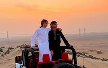 7 Potret Eddy Meijer Anak Maudy Koesnaedi Pakai Jubah dan Sorban di Gurun Pasir, Gagah Bak Pangeran Dubai