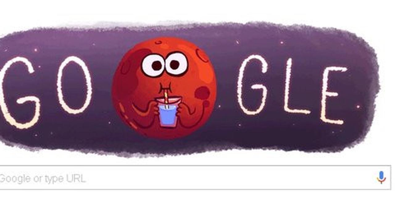 Google Doodle ikut umumkan penemuan bukti ada air di Mars