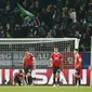 Kekecewaan para pemain Manchester United di Liga Champions (Reuters/Liputan6.com)