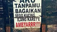 Tulisan Lucu Bahasa Jawa di Truk Ini Bikin Senyum Senyum (sumber:Instagram/kata.supir)