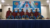 Konferensi pers Kejurnas Voli U-17 2018 yang didukung Ikatan Atlet Voli Indonesia (IAVI) dan PB PBVSI. (Liputan6.com/Ahmad Fawwaz Usman)