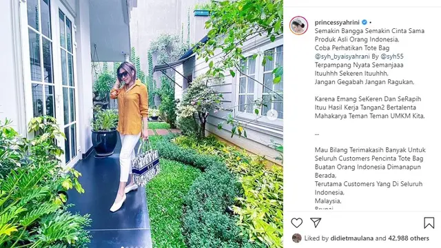 Syahrini (Foto: Instagram/@princessyahrini)