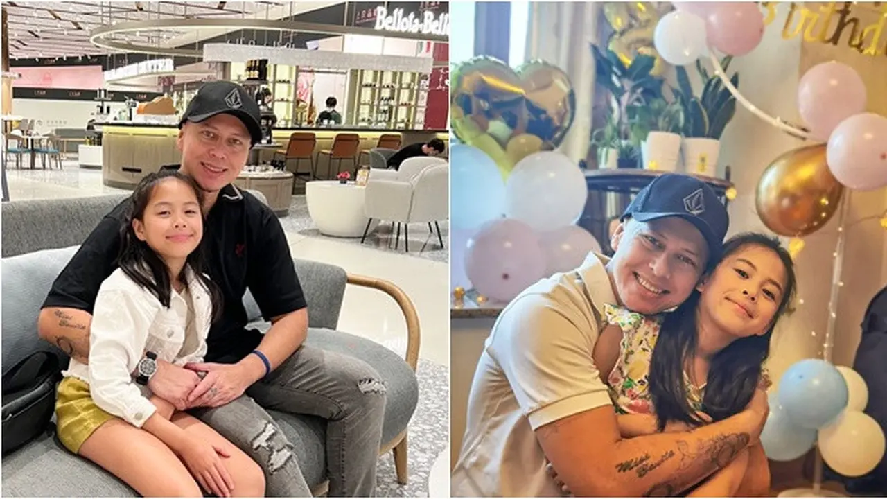 6 Potret Kebersamaan Pierre Roland 'Gerhana' dan Sang Putri yang Idap Diabetes