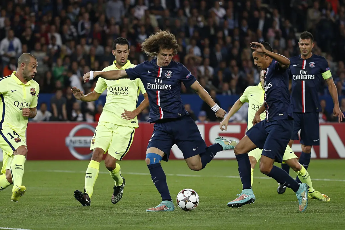 PSG vs Barcelona. (Yoan Valat/EPA)
