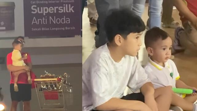 Raffi Ahmad, Rafathar, dan Rayyanza atau Cipung. (Instagram/ sctv)