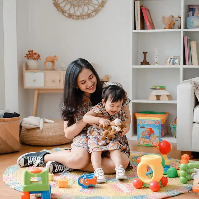 Outfit Ibu Muda Dress dengan Sneakers