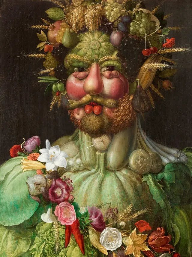 Vertumnus (1591) Oleh Giuseppe Arcimboldo. (Bored Panda)