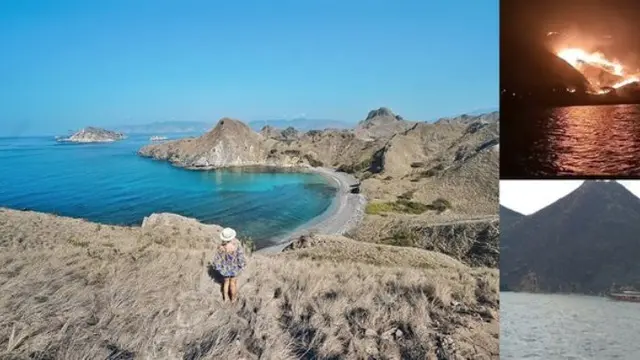 Gili Lawa kebakaran karena ulah wisatawan tak bertanggung jawab. (via instagram: @marischkaprue @asokaremadja)