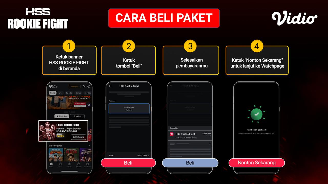 Beli Pay Per View HSS Rookie Fight! Live Streaming Hanya Di Vidio