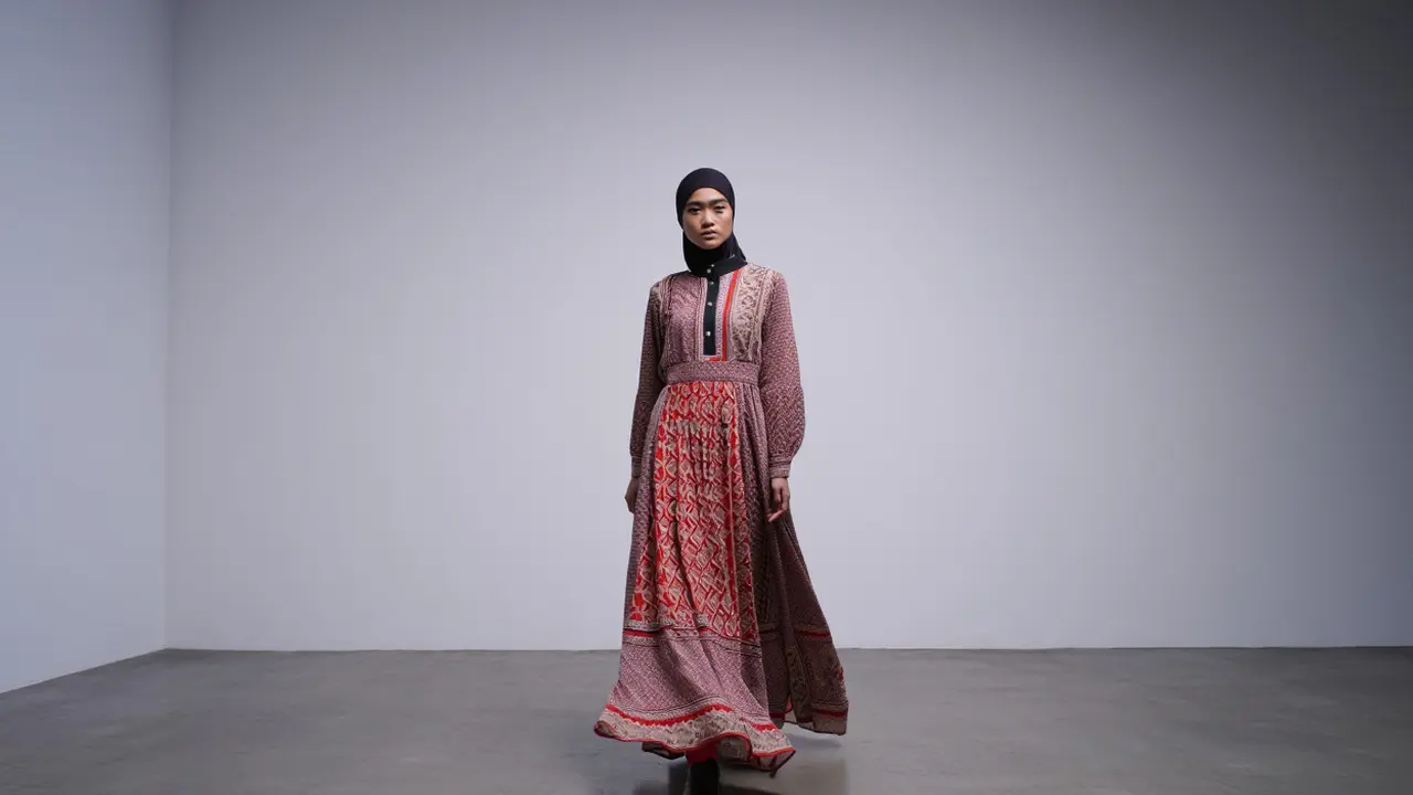 Model Baju Gamis Terbaru 2025/Ilustrasi gambar oleh AI