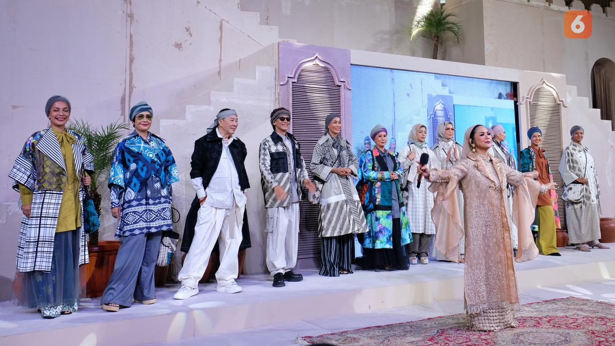 Tren Busana Lebaran dari Ramadan Runway 2025, Para Model Senior Kembali Turun ke Landasan Pacu